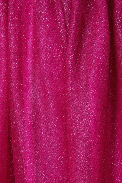 Debut London by Coast Glitter Mesh Bandeau Full Skirted Prom Dress