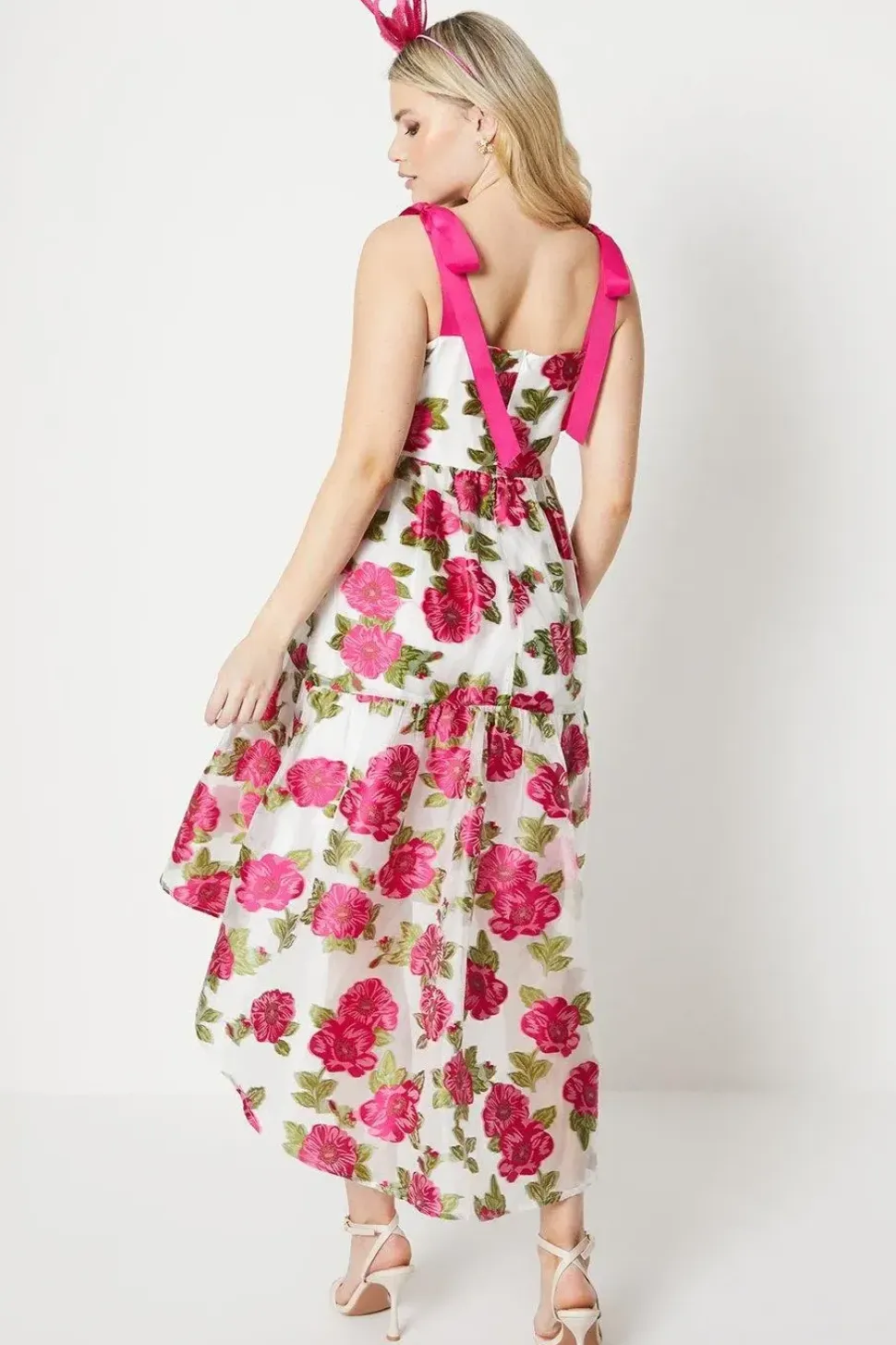Debut London by Coast Organza Jacquard Trapeze Midaxi Dress