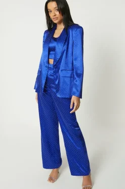 Debut London by Coast Satin Diamante Tailored Blazer