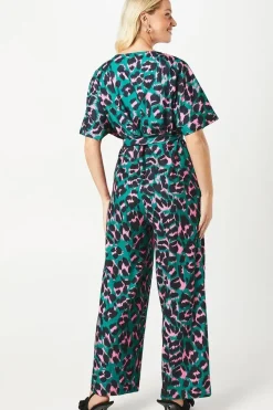 Debut London by Coast Wide Leg Printed Jumpsuit