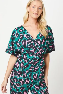 Debut London by Coast Wide Leg Printed Jumpsuit