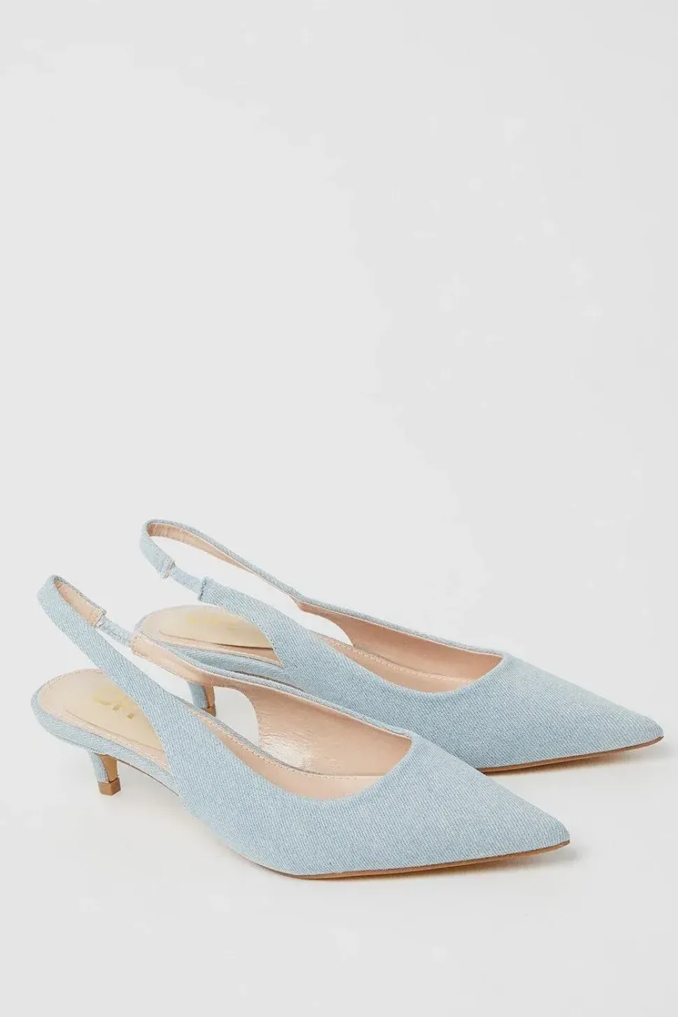 Delilah Kitten Heel Slingback Court Shoes