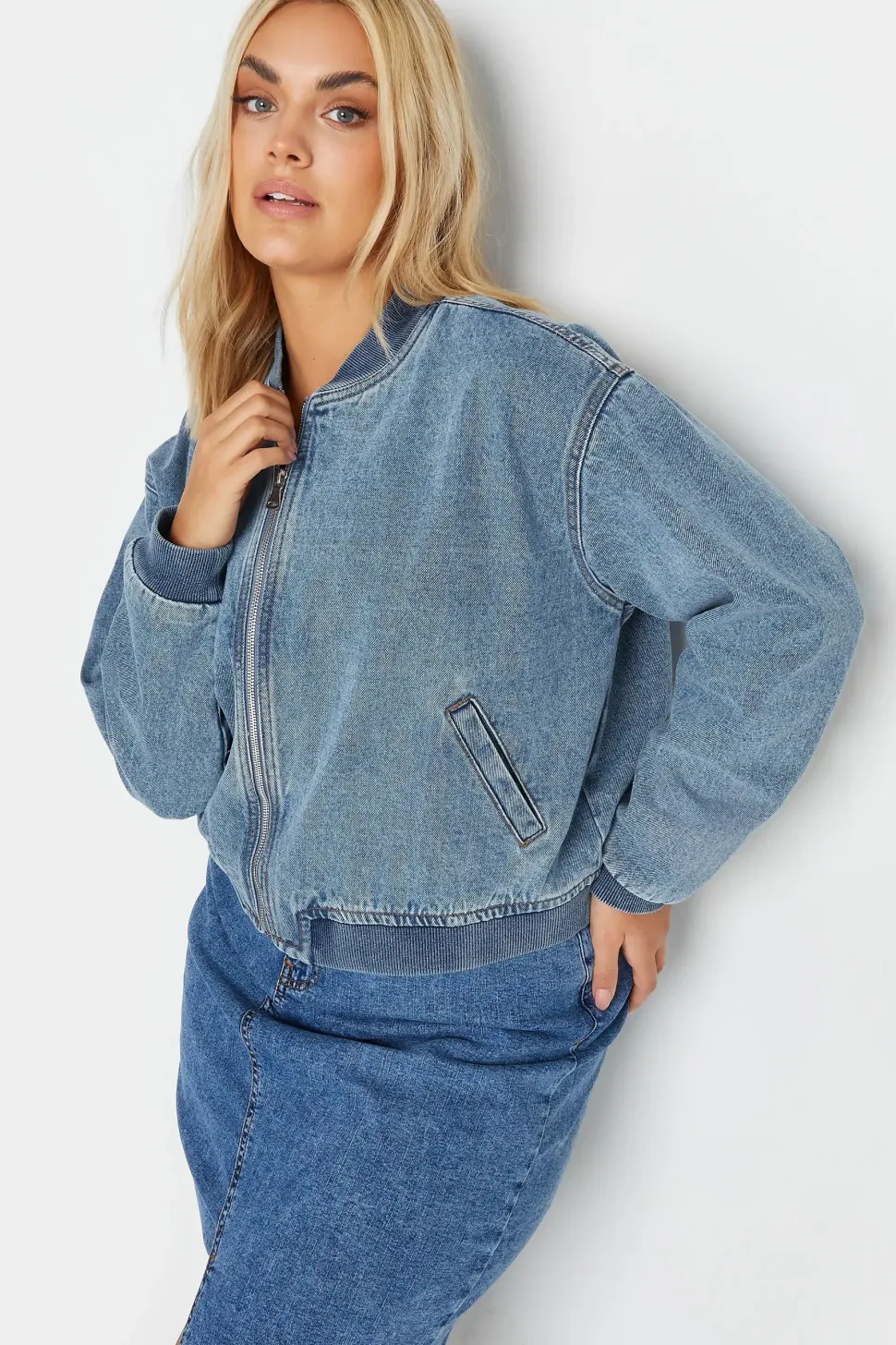 Denim Bomber Jacket