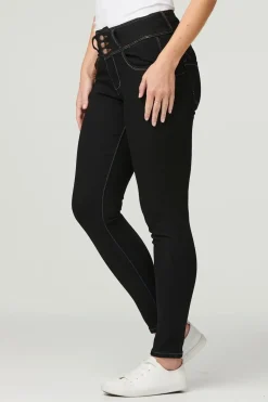 Denim High Waist Skinny Jeans