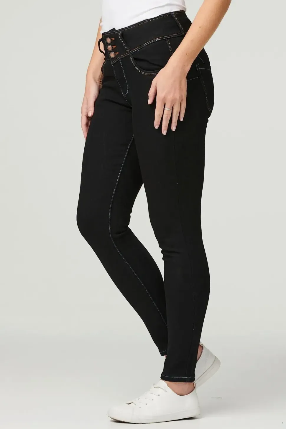 Denim High Waist Skinny Jeans
