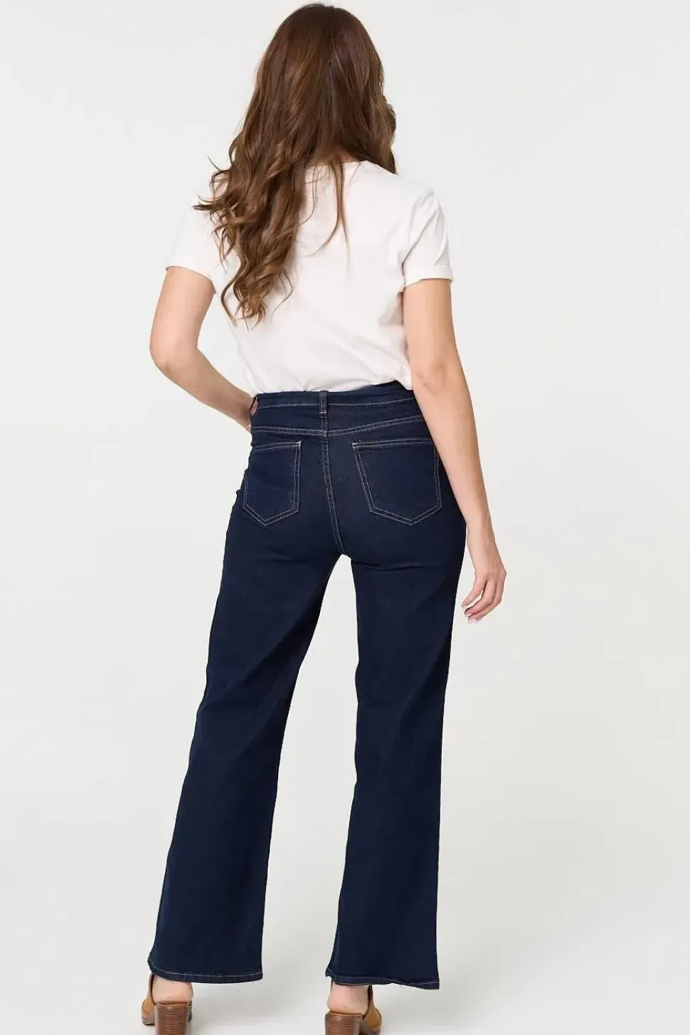 Denim High Waist Wide Leg Jeans