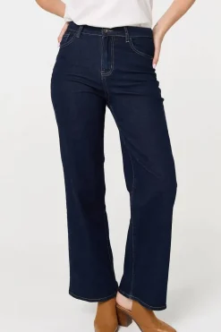 Denim High Waist Wide Leg Jeans