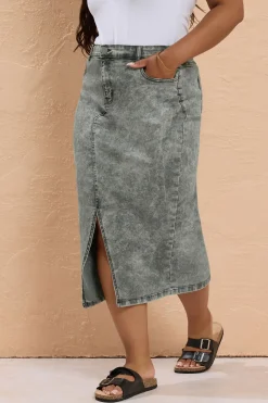 Denim Midaxi Skirt
