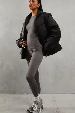 Detachable Sleeve Two In One Puffer Coat