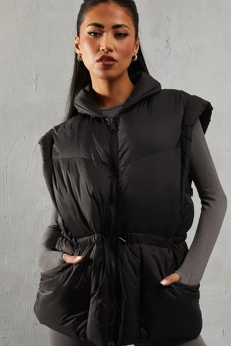 Detachable Sleeve Two In One Puffer Coat
