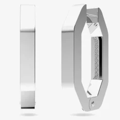Dextera Crystal Octagon Medium Hoop Earrings 5618308