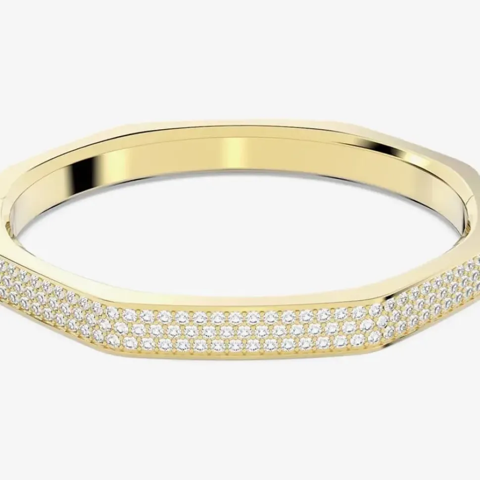 Dextera Gold Plated Octagon Bangle 5656845 (L)
