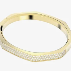 Dextera Gold Plated Octagon Bangle 5656845 (L)