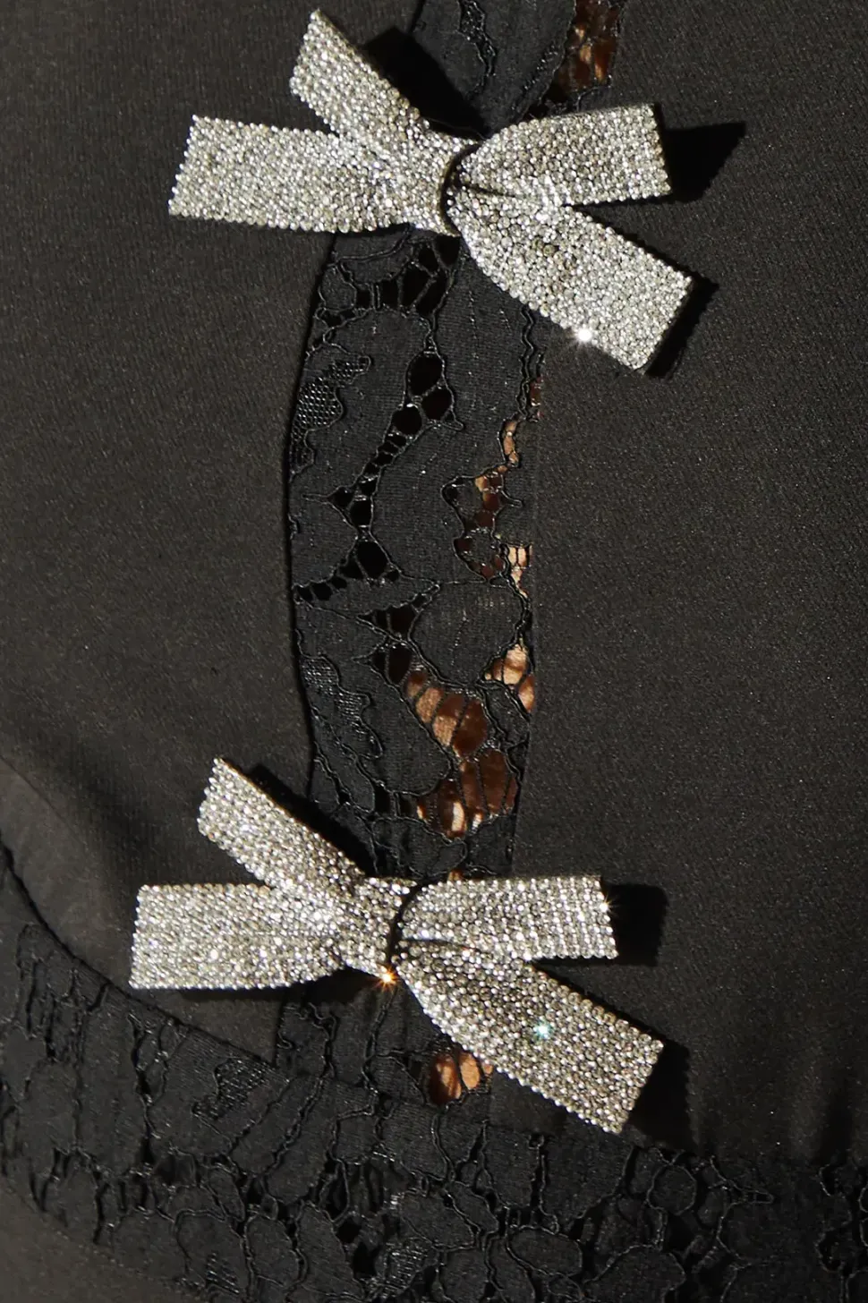 Diamante Bow Detail Sleeveless Crepe Jumpsuit