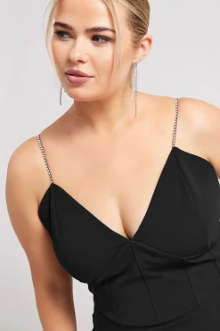 Diamante Corset Jumpsuit