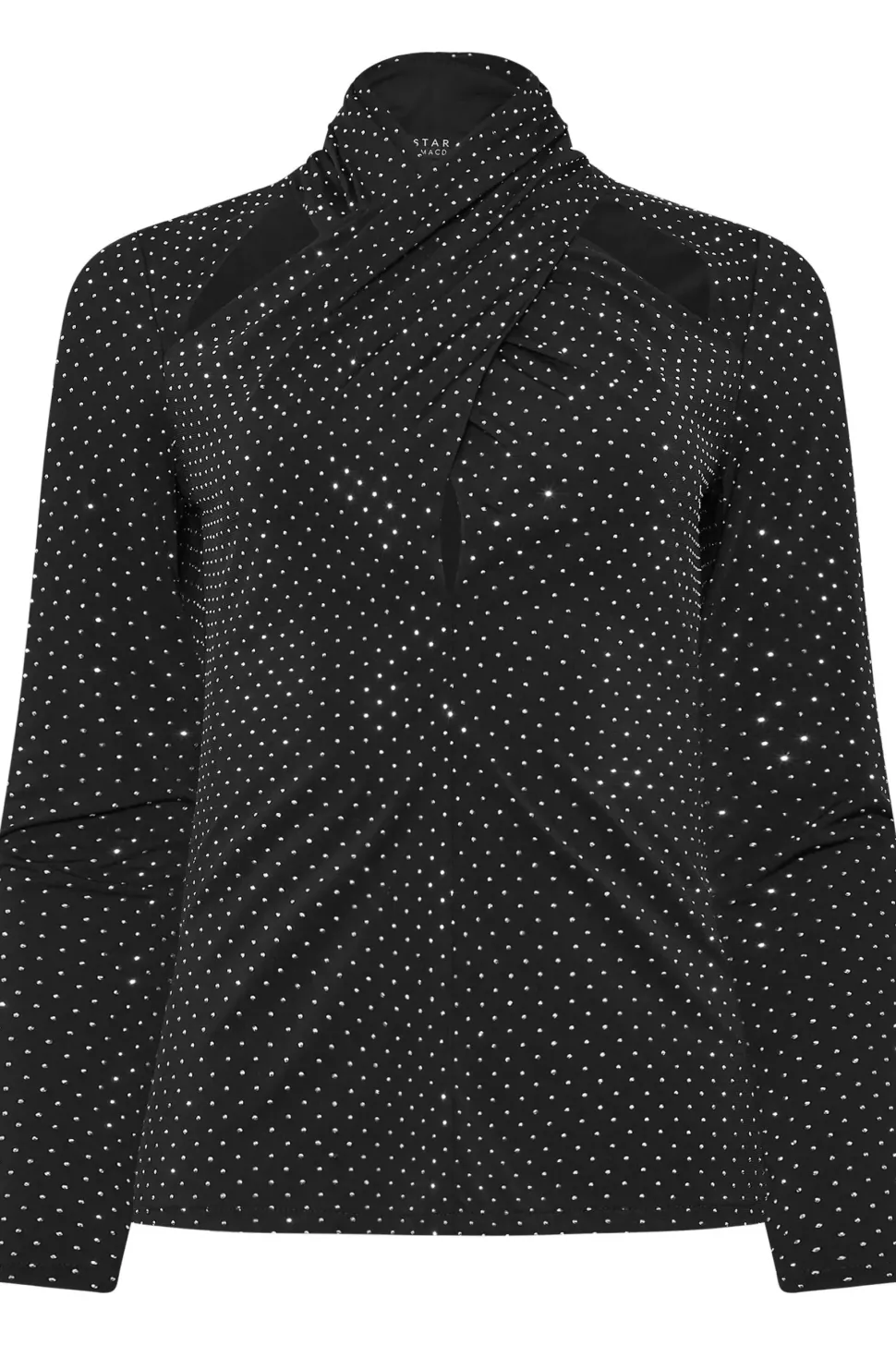 Diamante Cut Out Wrap Top