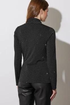 Diamante Cut Out Wrap Top