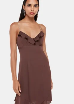 Diamante Detail Slip Dress-