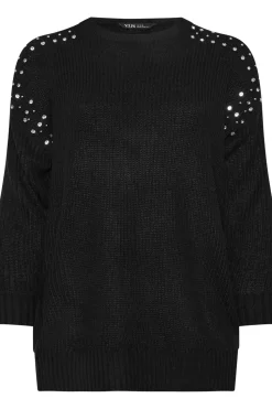 Diamante Embellished Knitted Jumper