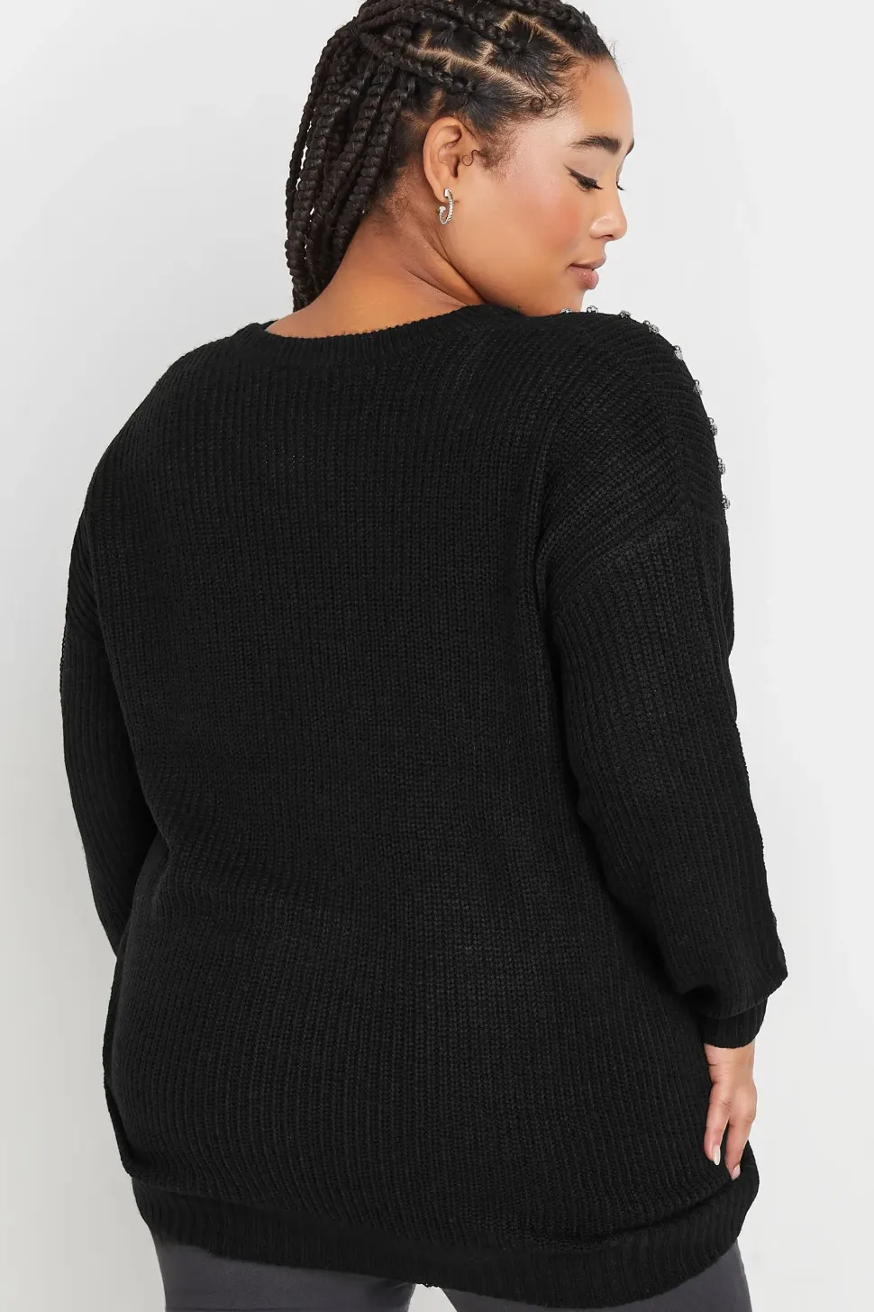 Diamante Embellished Knitted Jumper