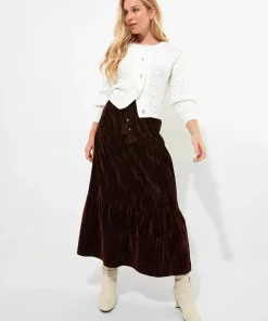Diamanté Embellished Cable Knit Cardigan