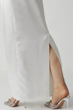 Diamante Satin Column Bridal Skirt
