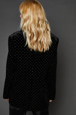 Diamante Velvet Blazer