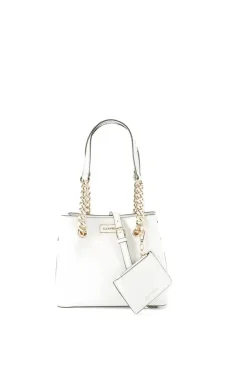 Diamante 'Donatella' Fold Over Soft Clutch Bag