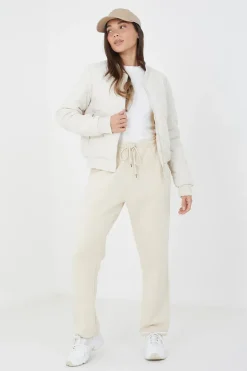 Diamond Quilted Bomber Jacket