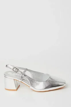 Dione Sling Back Medium Block Heel Court