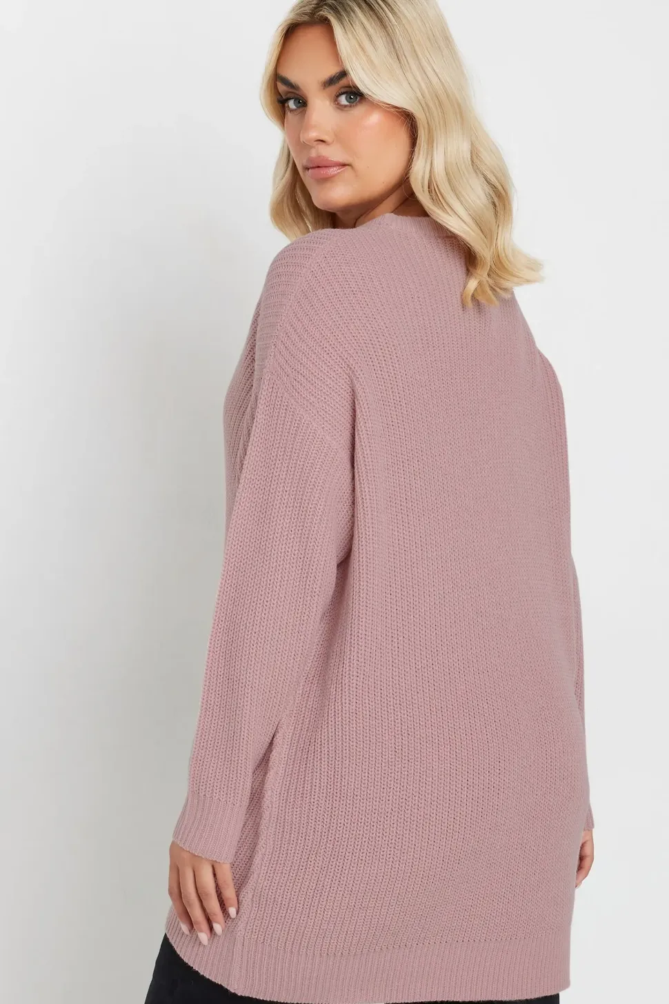 Dipped Hem Knitted Jumper