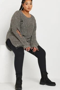 Distressed Knitted Jumper
