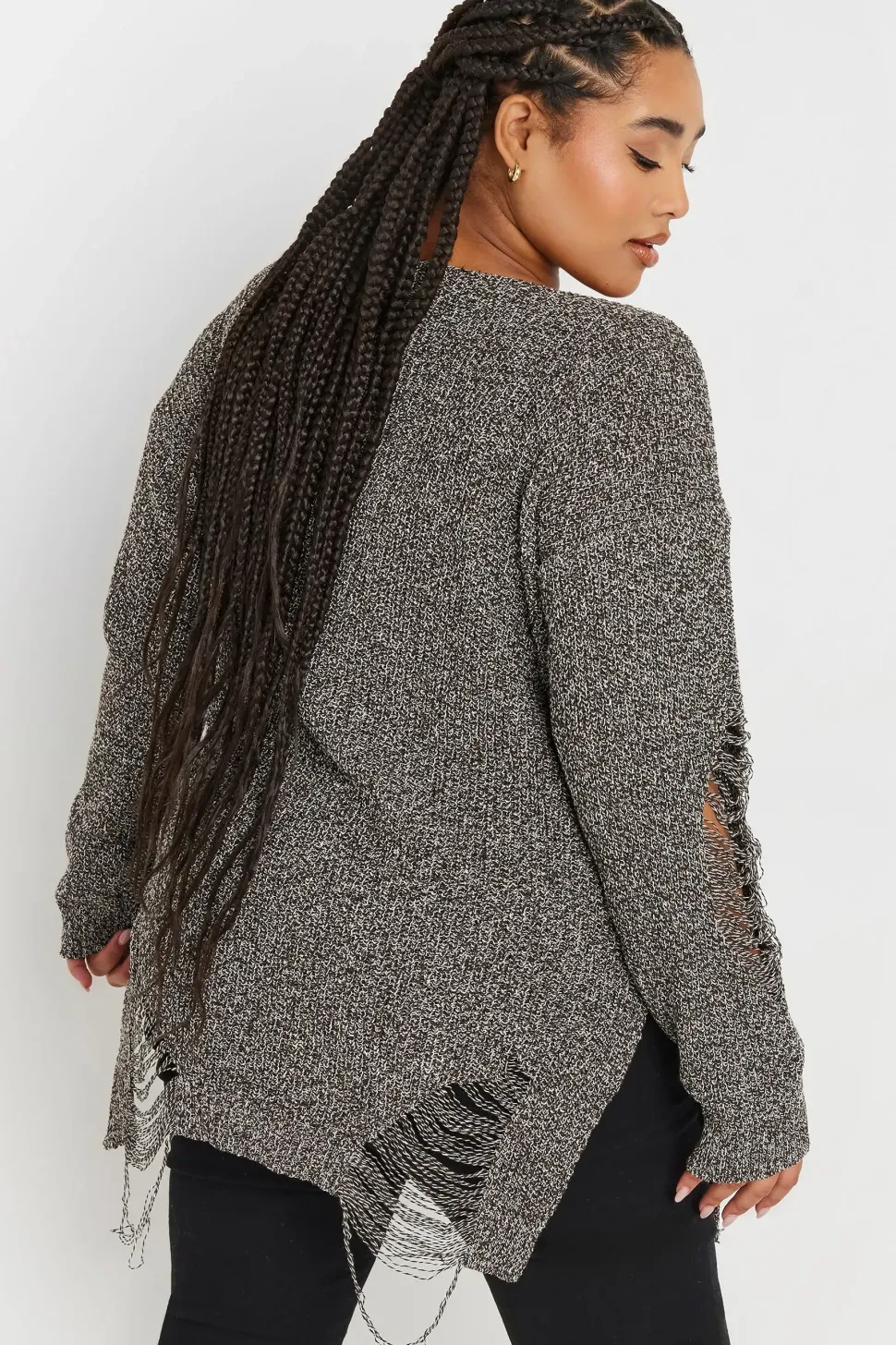 Distressed Knitted Jumper