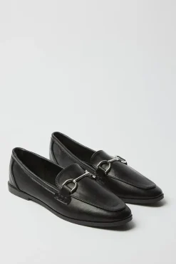 Dita Square Toe Snaffle Detail Loafers