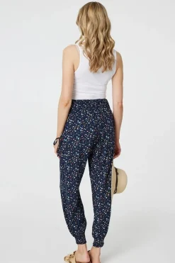 Ditsy Floral High Waist Harem Pants