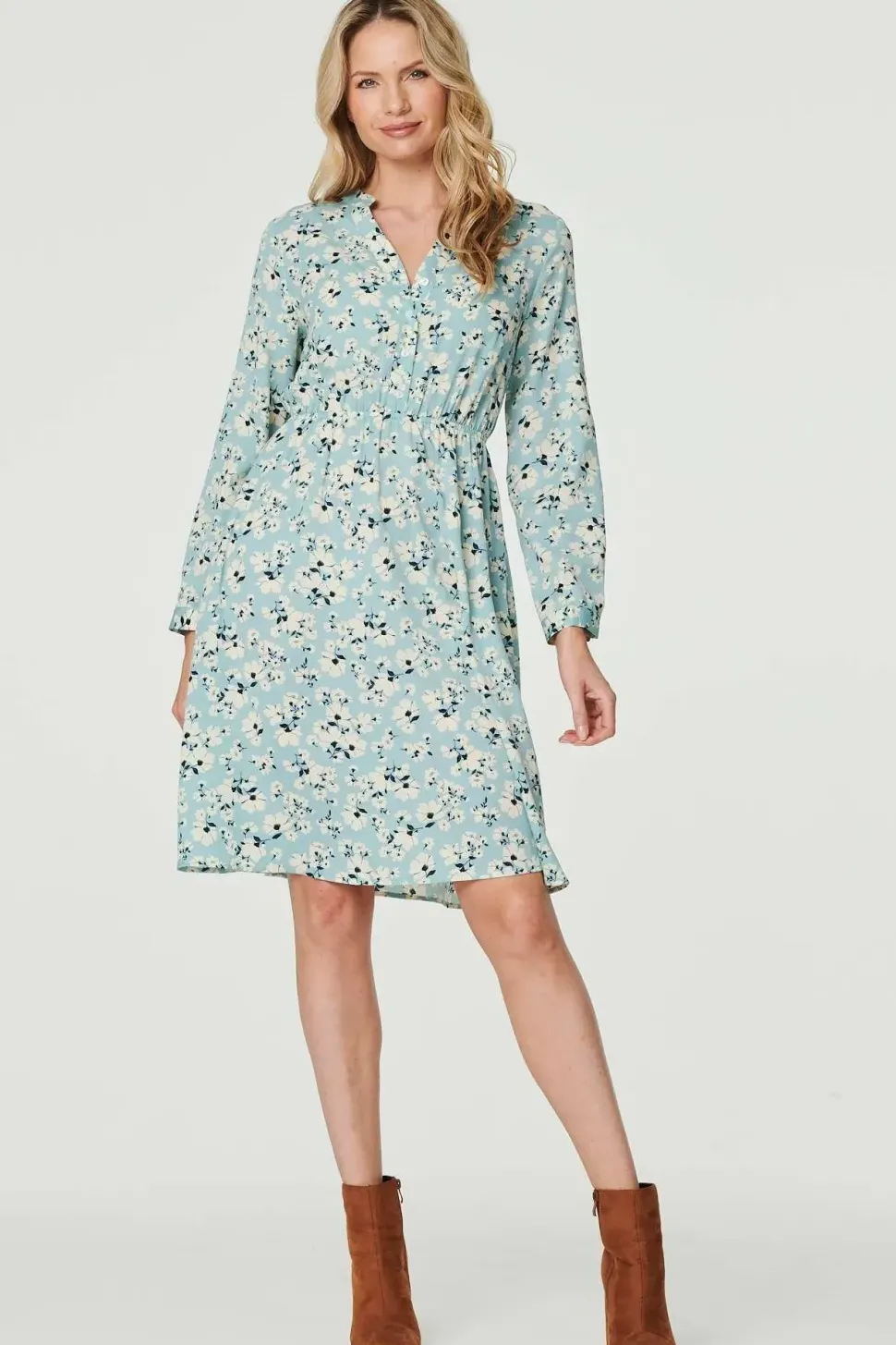 Ditsy Floral Knee Length Dress
