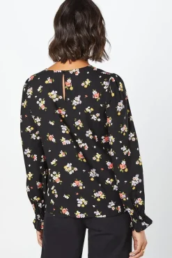 Ditsy Floral Long Sleeve Blouse