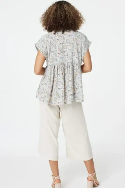 Ditsy Floral Oversized Smock Top