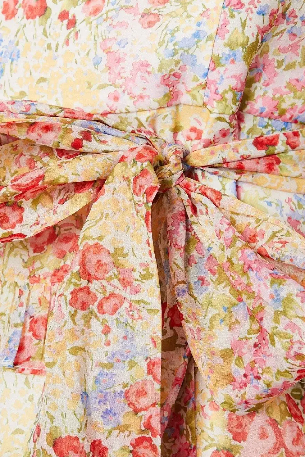 Ditsy Floral Ruffle Organza Mini Dress