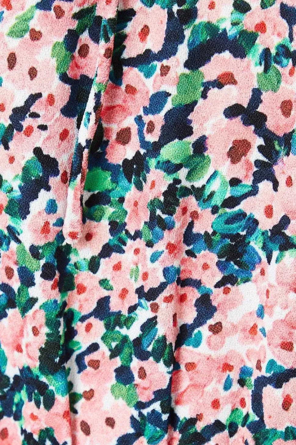 Ditsy Floral V Neck Tie Front Mini Dress