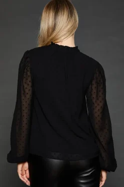 Dobby Chiffon Overhead Blouse