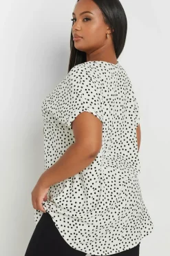 Dot Print Blouse