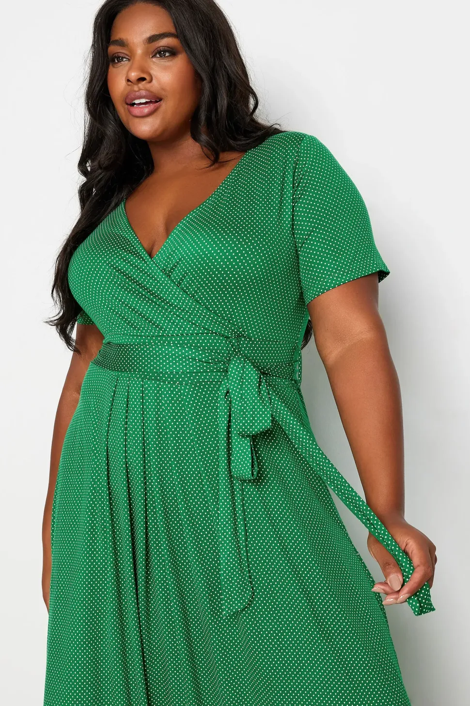 Dot Print Maxi Dress