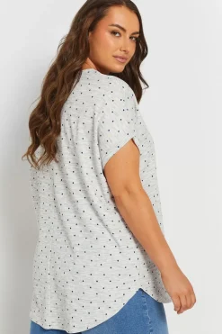 Dot Print Textured Top
