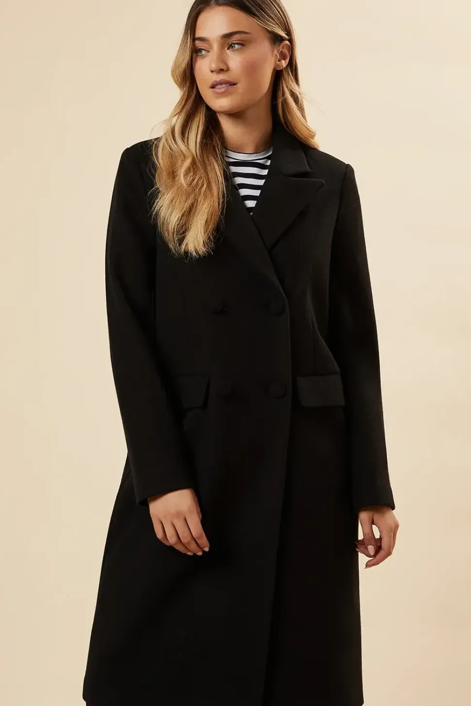 Double Breasted Midi Coat