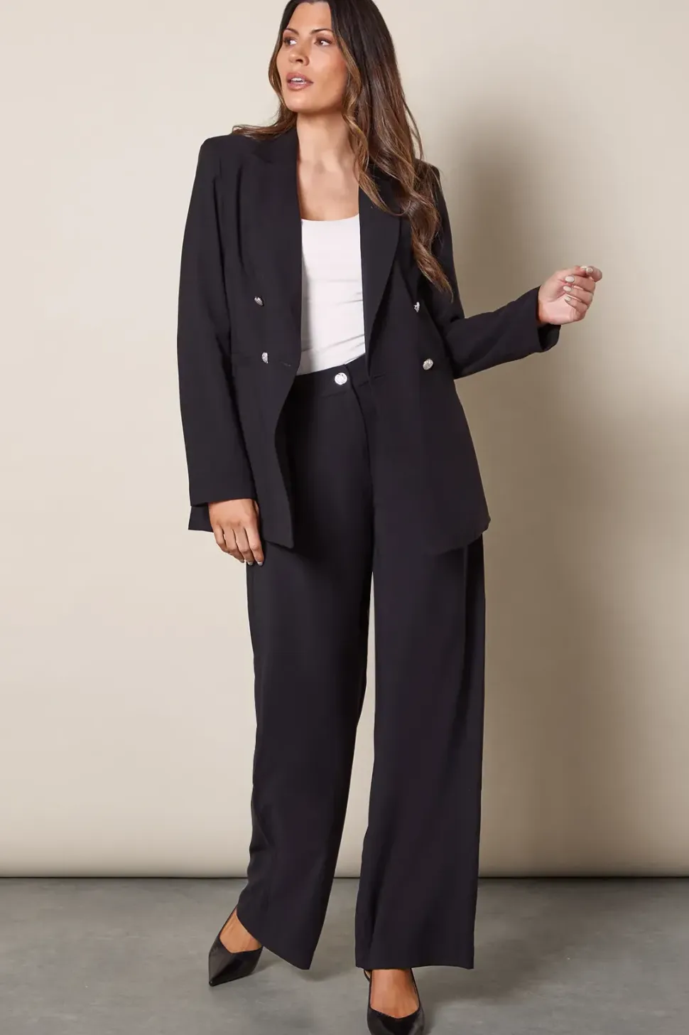 Double Breasted Military Blazer