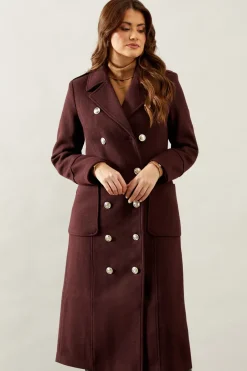 Double Breasted Military Coat