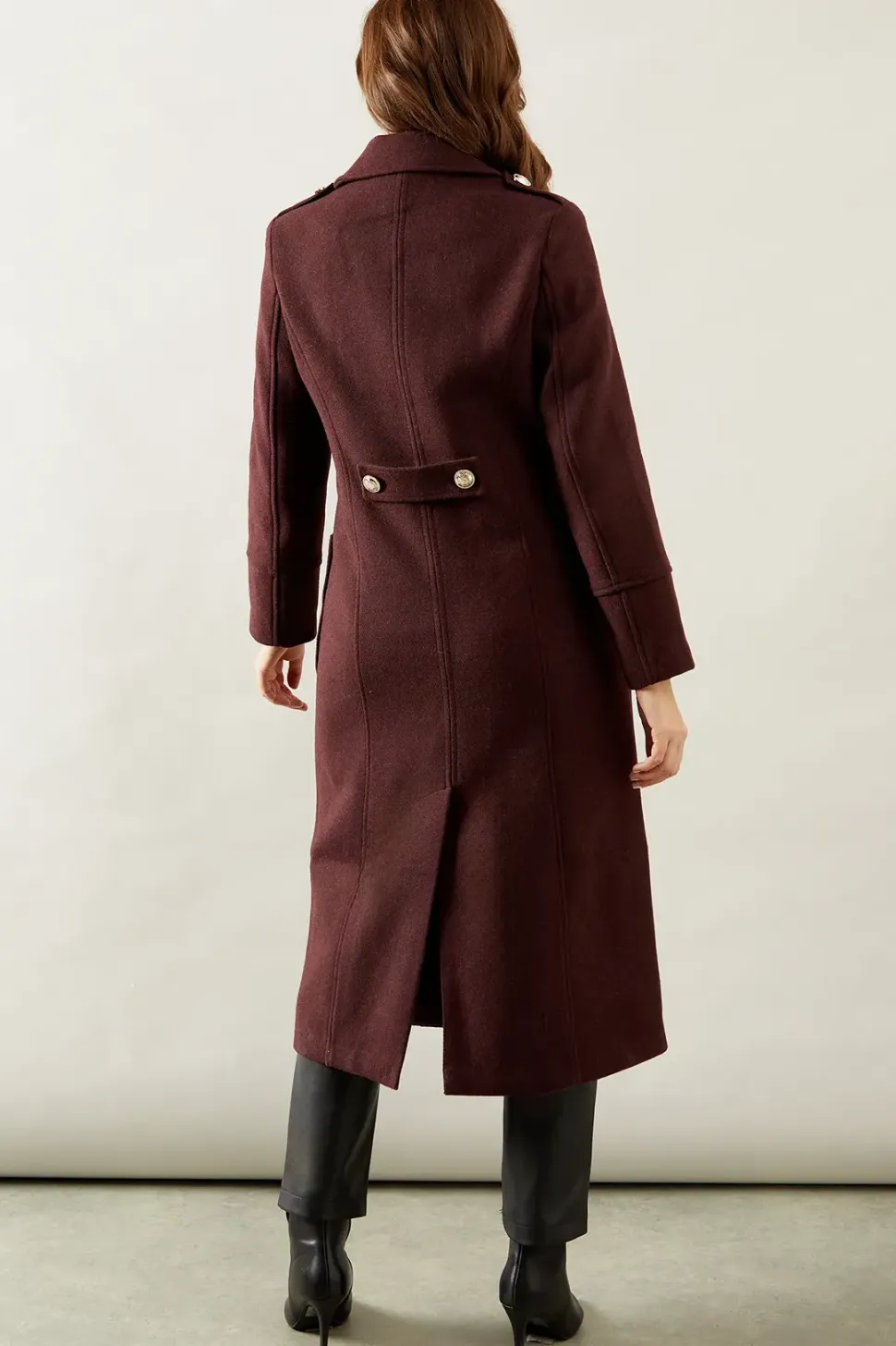 Double Breasted Military Coat