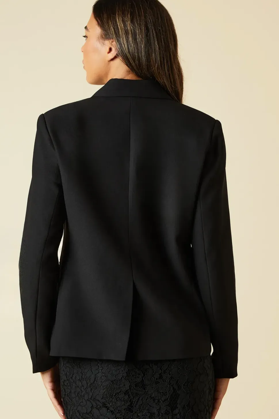 Double Breasted Satin Blazer