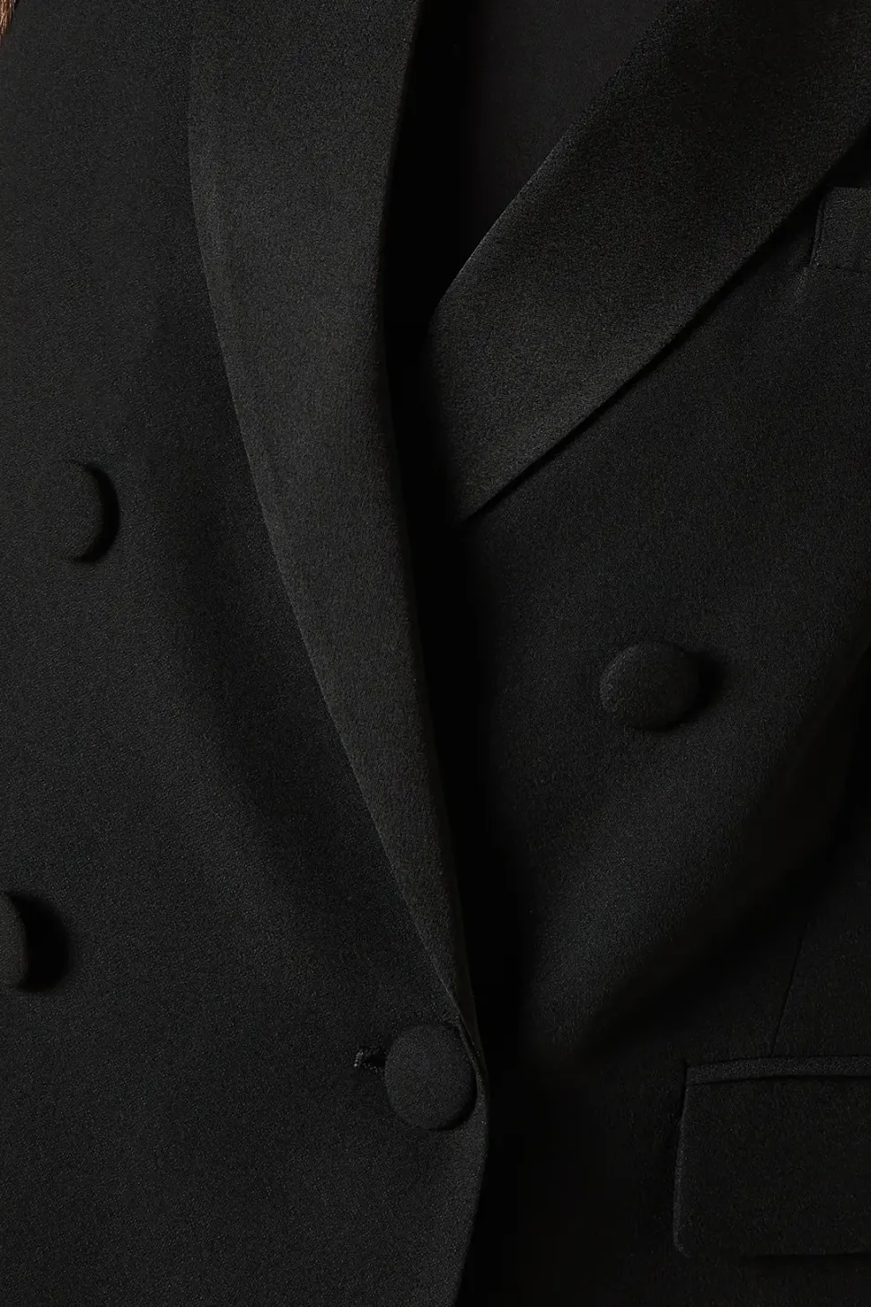 Double Breasted Satin Blazer